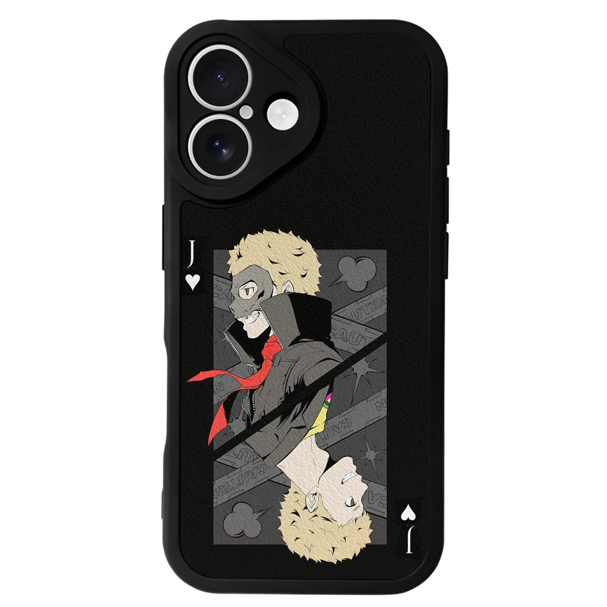 ペルソナ グッズ,坂本竜司 - IPhone 16シリーズ対応 ・ シリコンスマホケース ・ レザー調 ・ 高精度フィット ・ 耐衝撃 ・ ワイヤレス充電対応 ・ 精密カット